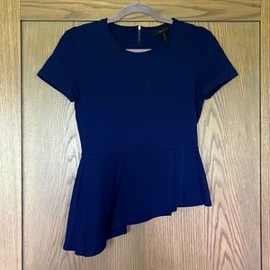 Blue Peplum blouse